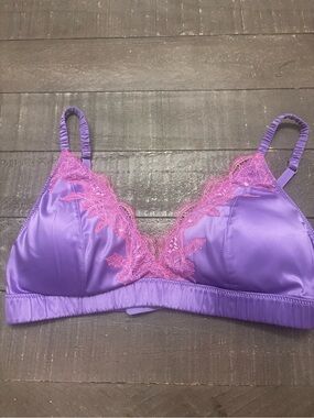 Anthropologie Love Stories Bowie Lace Triangle Bralette Women’s 36 C/D Boudoir